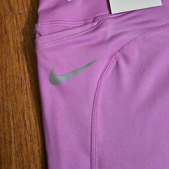 Nike Epic Fast Bike Shorts Lilac Pink Medium M New 7" DQ1040 597 Mid Rise Tight - Picture 10 of 14